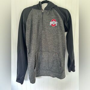 Ohio State Buckeyes Quarter Zip Hoodie Varsity Authentic Apparel Size Small